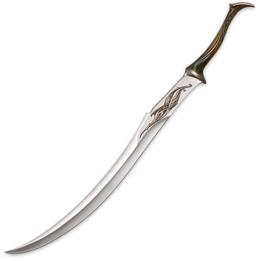 Lo Hobbit Lotr La Battaglia delle Cinque Armate Replica 1:1 Spada elfica da Fanteria di Bosco Atro 120 cm
