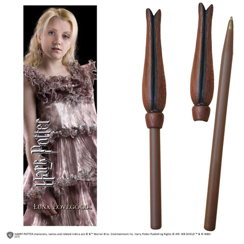 Penna Bacchetta con segnalibro Luna Lovegood Harry Potter