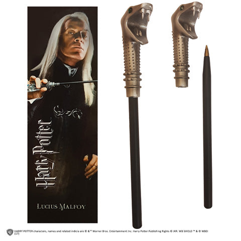 Penna Bacchetta con segnalibro Lucius Malfoy Harry Potter