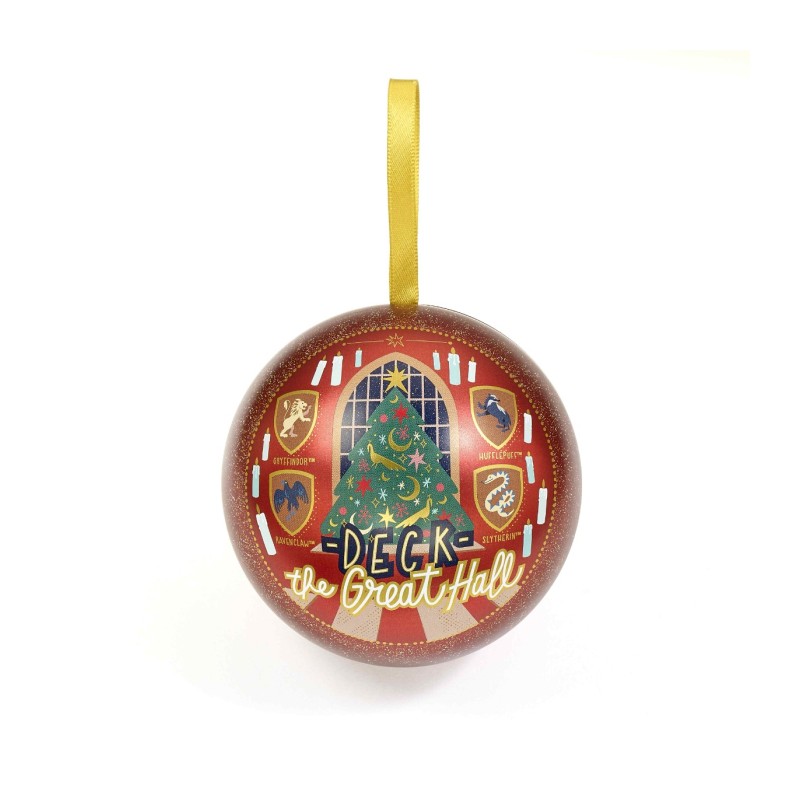 Pallina di Natale Harry Potter Rossa con portachiavi del Cappello parlante