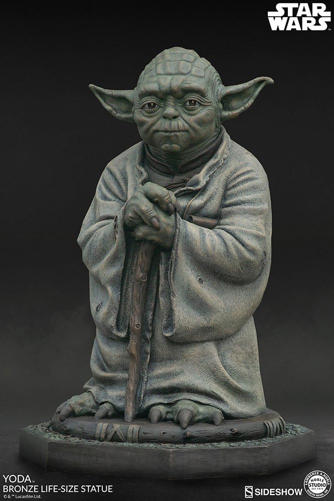 Statua 1:1 in bronzo a grandezza naturale di Star Wars Yoda 79 cm (su prenotazione)