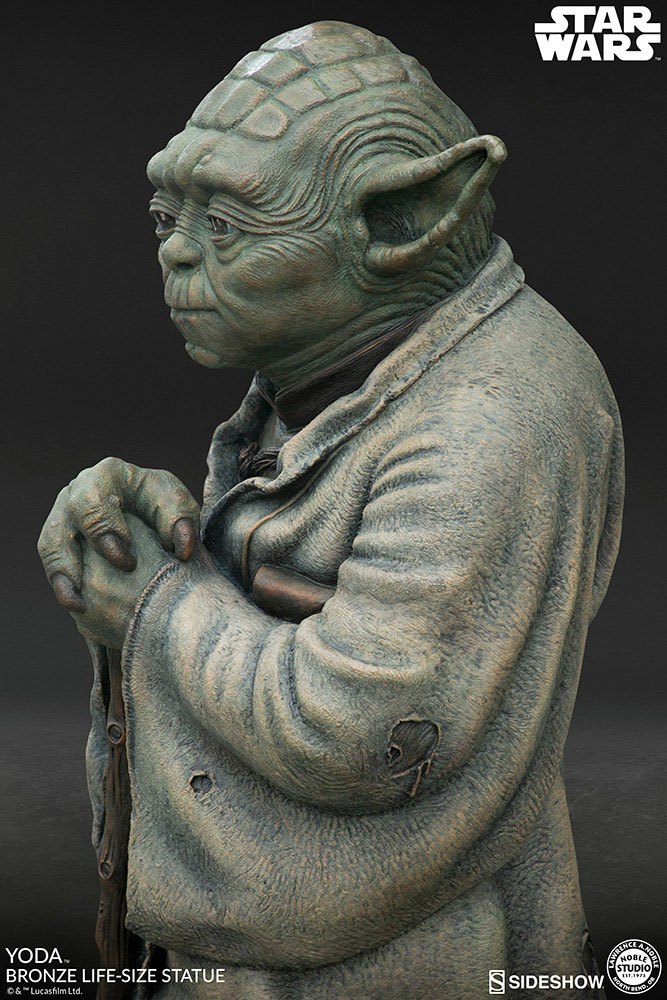 Statua 1:1 in bronzo a grandezza naturale di Star Wars Yoda 79 cm (su prenotazione)