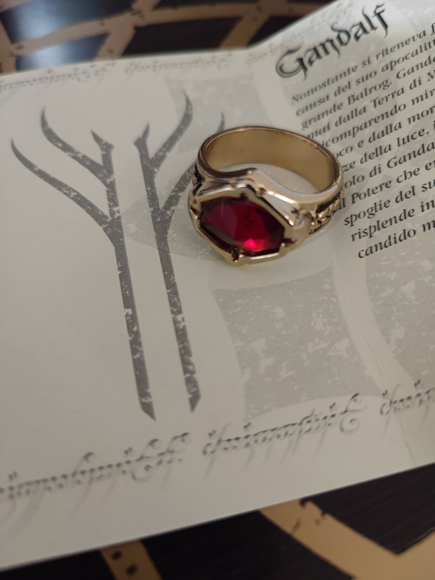 Anello di Gandalf LOTR Il Signore degli Anelli