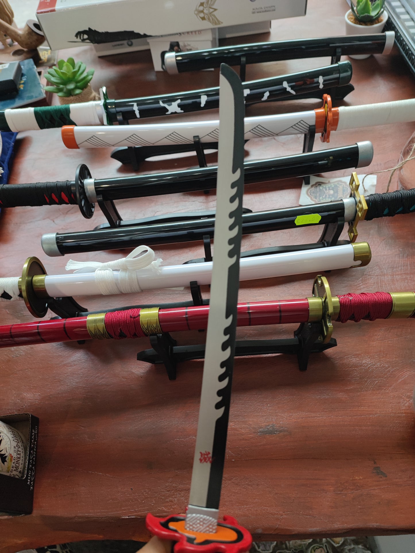 Mini katana Tanjiro Demon Slayer decorativa