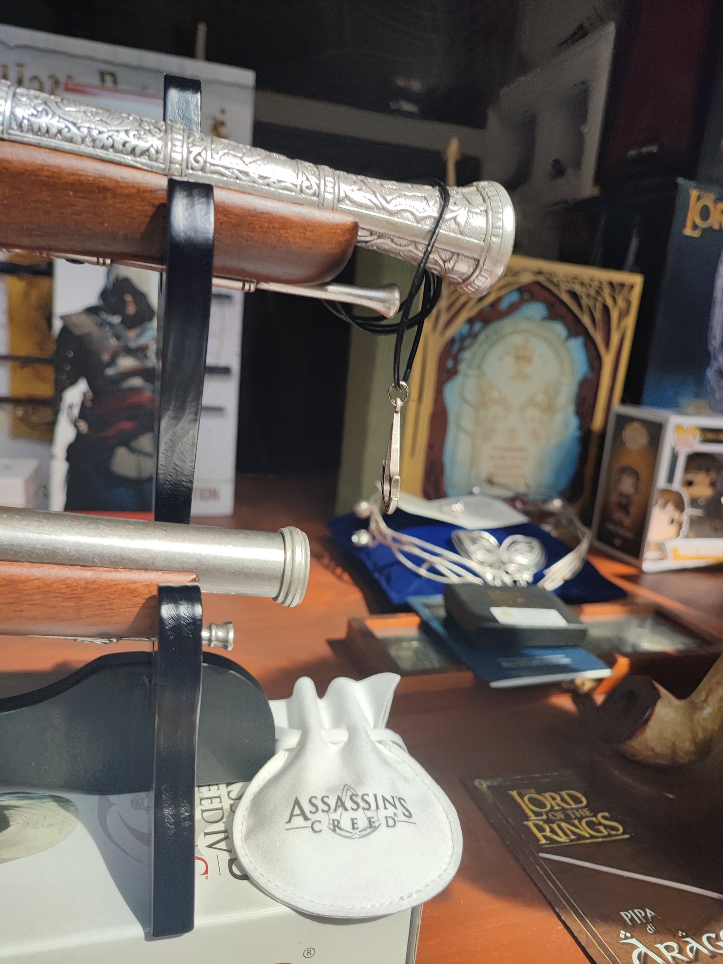 Pistola 1:1 Assassin Creed Black Flag Cosplay Trombone grande