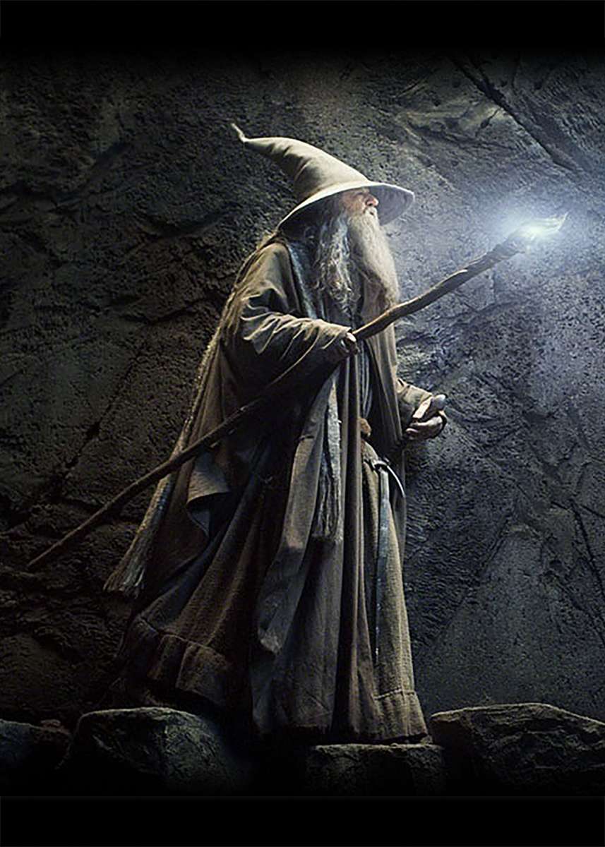 Bastone di Gandalf il grigio Lo hobbit Lotr Il signore degli anelli