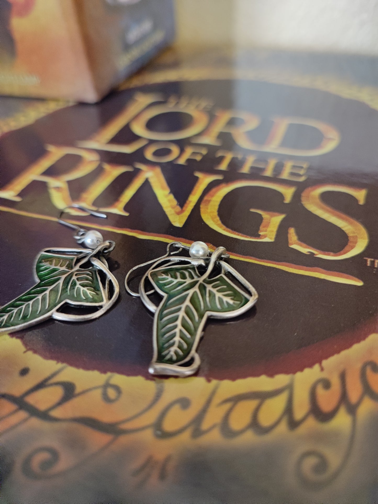 Orecchini Foglia di Lorien Compagnia dell'anello LOTR Il Signore degli Anelli