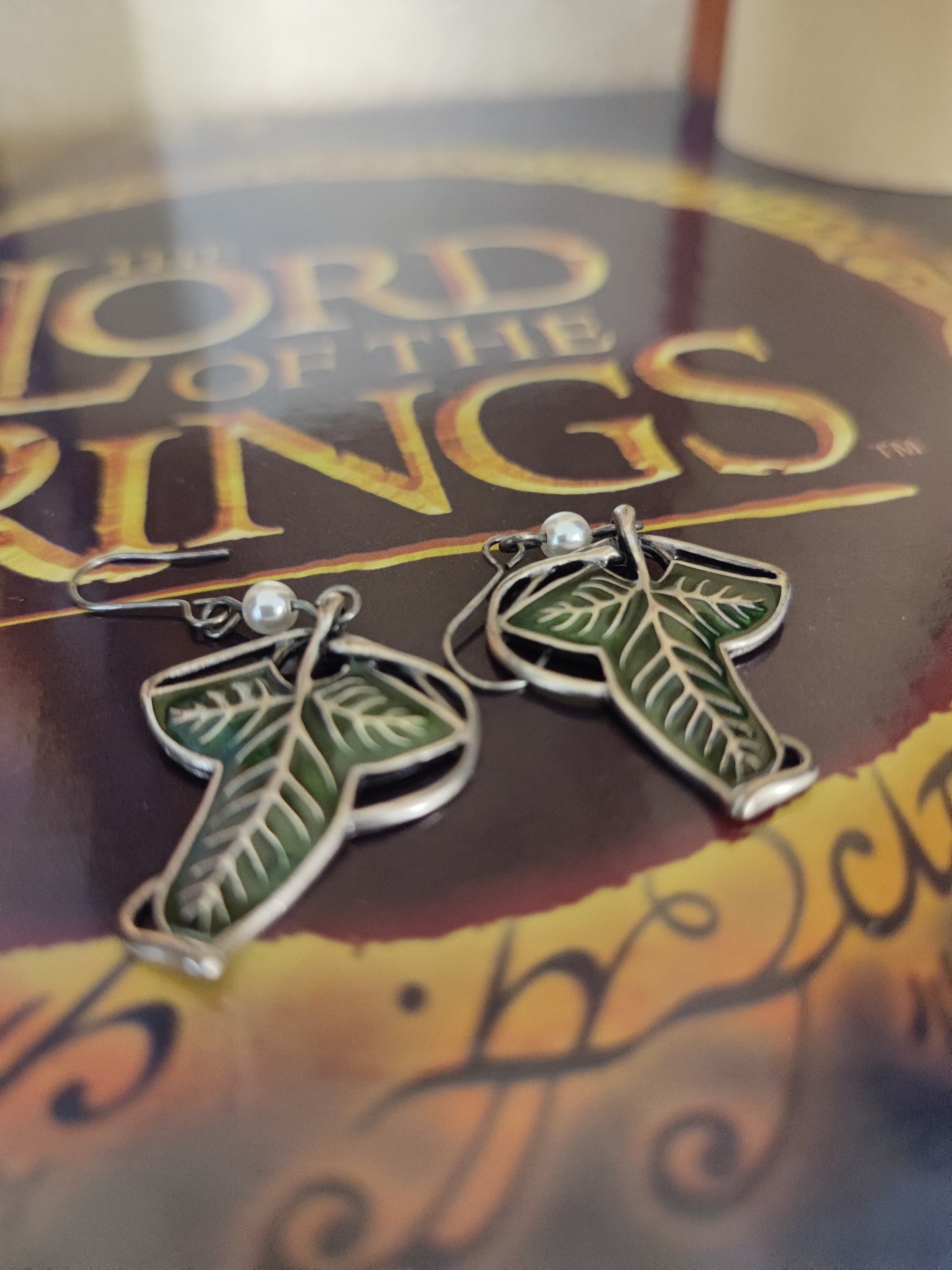 Orecchini Foglia di Lorien Compagnia dell'anello LOTR Il Signore degli Anelli