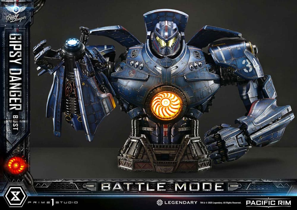 Pacific Rim Busto a grandezza naturale 1:1 Gipsy Danger Battle Mode 75 cm(su prenotazione)