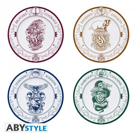 Set 4 Piatti di Hogwarts Harry Potter