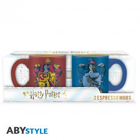 Set Tazza Harry Potter Espresso x2 Grifondoro e Corvonero