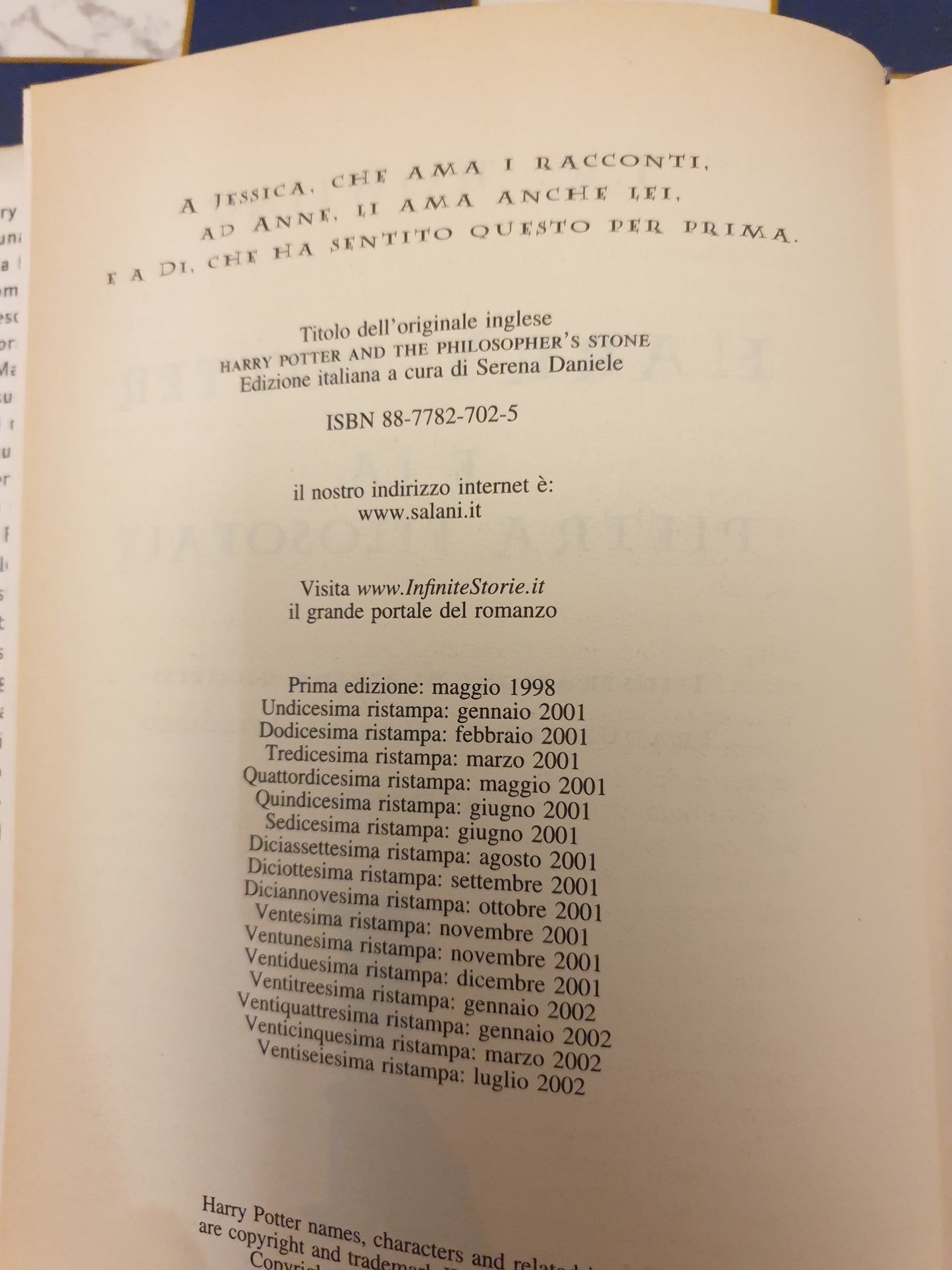 Libro Harry Potter e la pietra filosofale