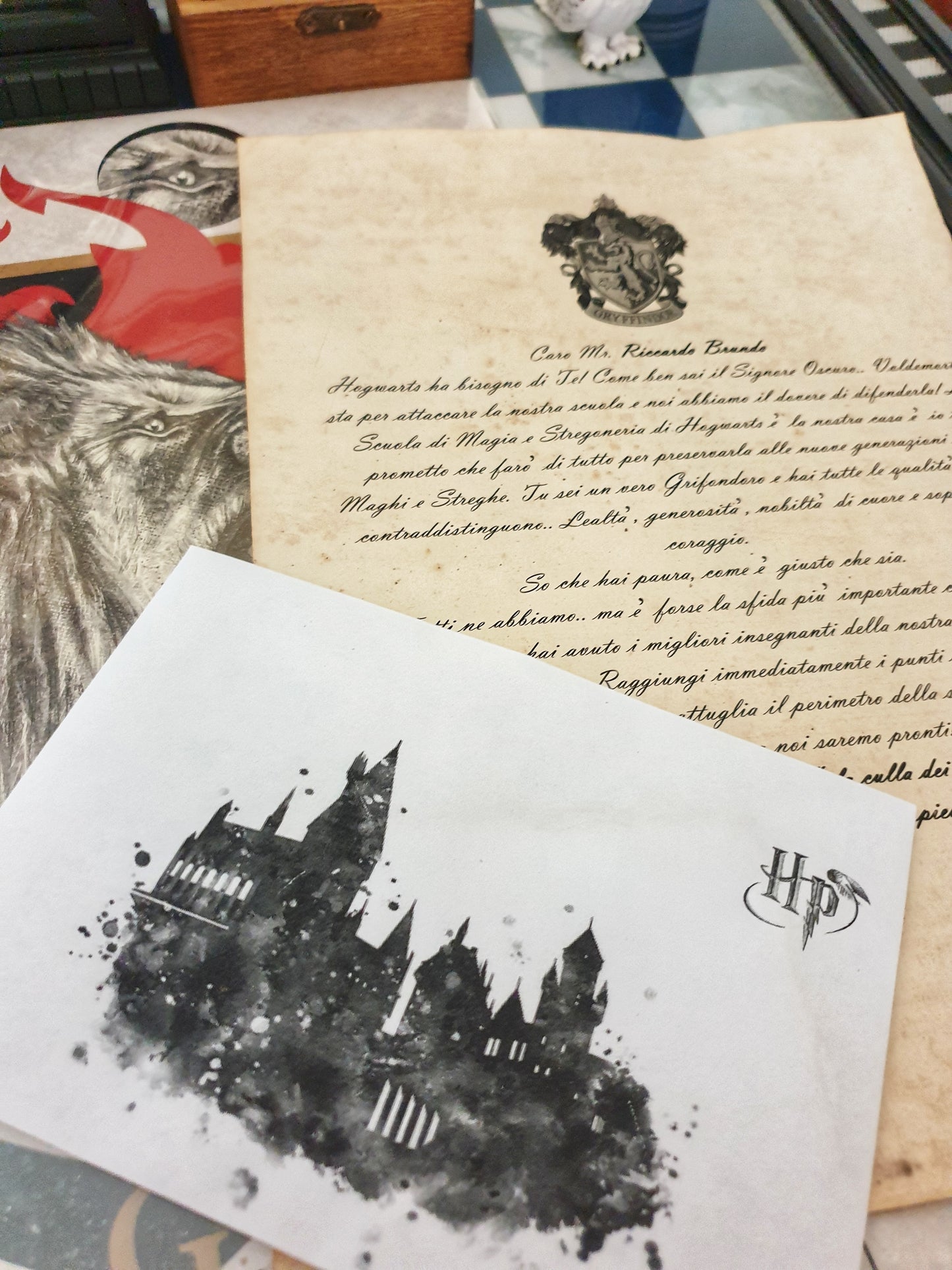 Lettera Hogwarts Personalizzata Grifondoro Harry Potter