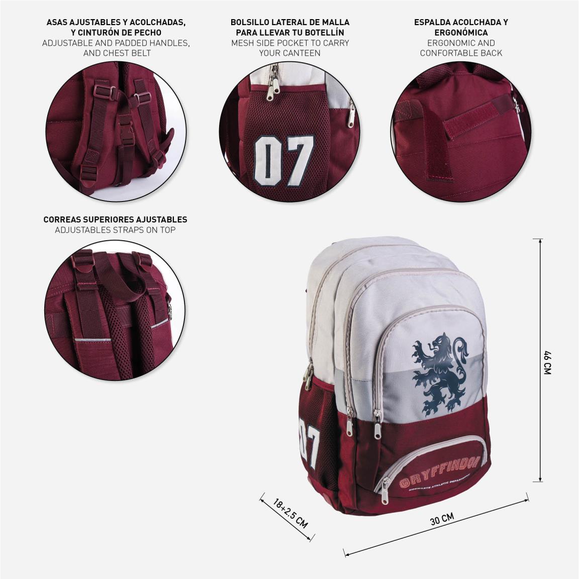 Zaino Scuola Harry Potter Grifondoro 46cm