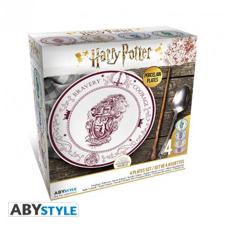 Set 4 Piatti di Hogwarts Harry Potter