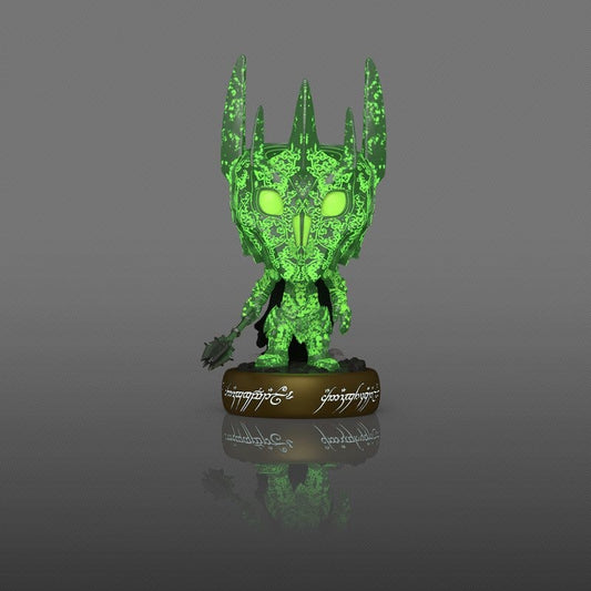Funko Pop Lotr Il signore degli anelli Sauron Dorato Glow in the dark