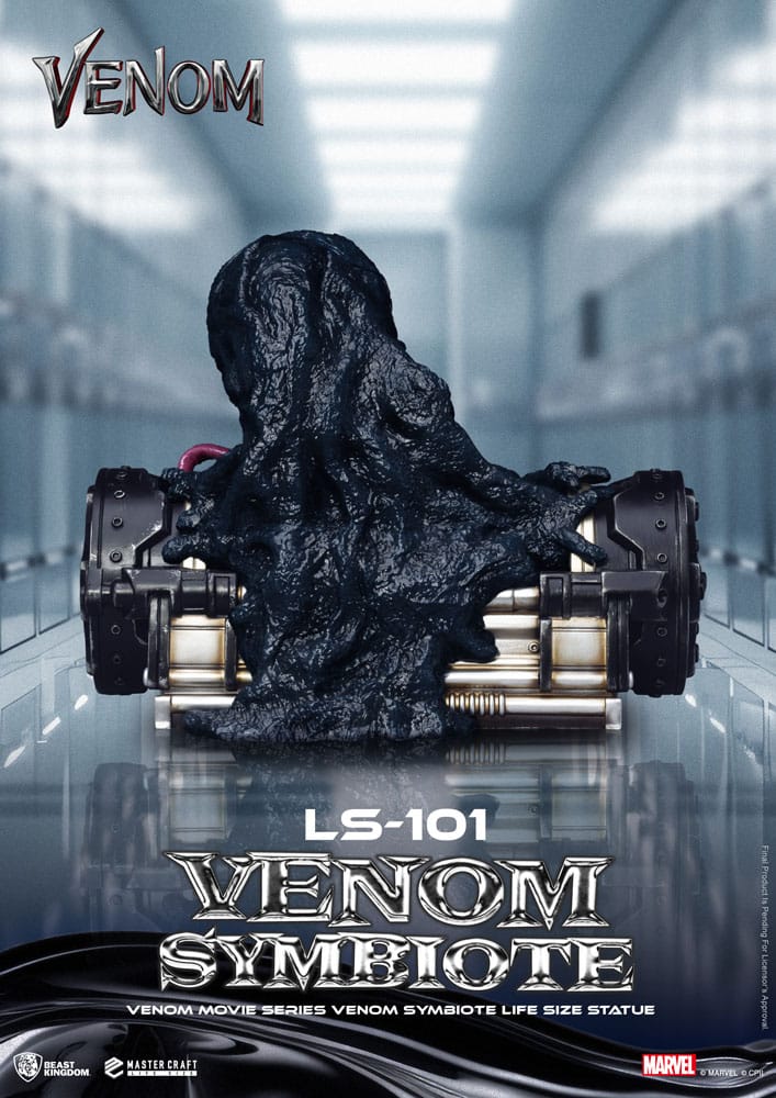 Statua 1:1 a grandezza naturale della serie di film Venom, simbionte Venom, 24 cm