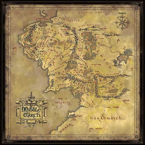 Puzzle 1000 pezzi LOTR Il Signore degli Anelli ok