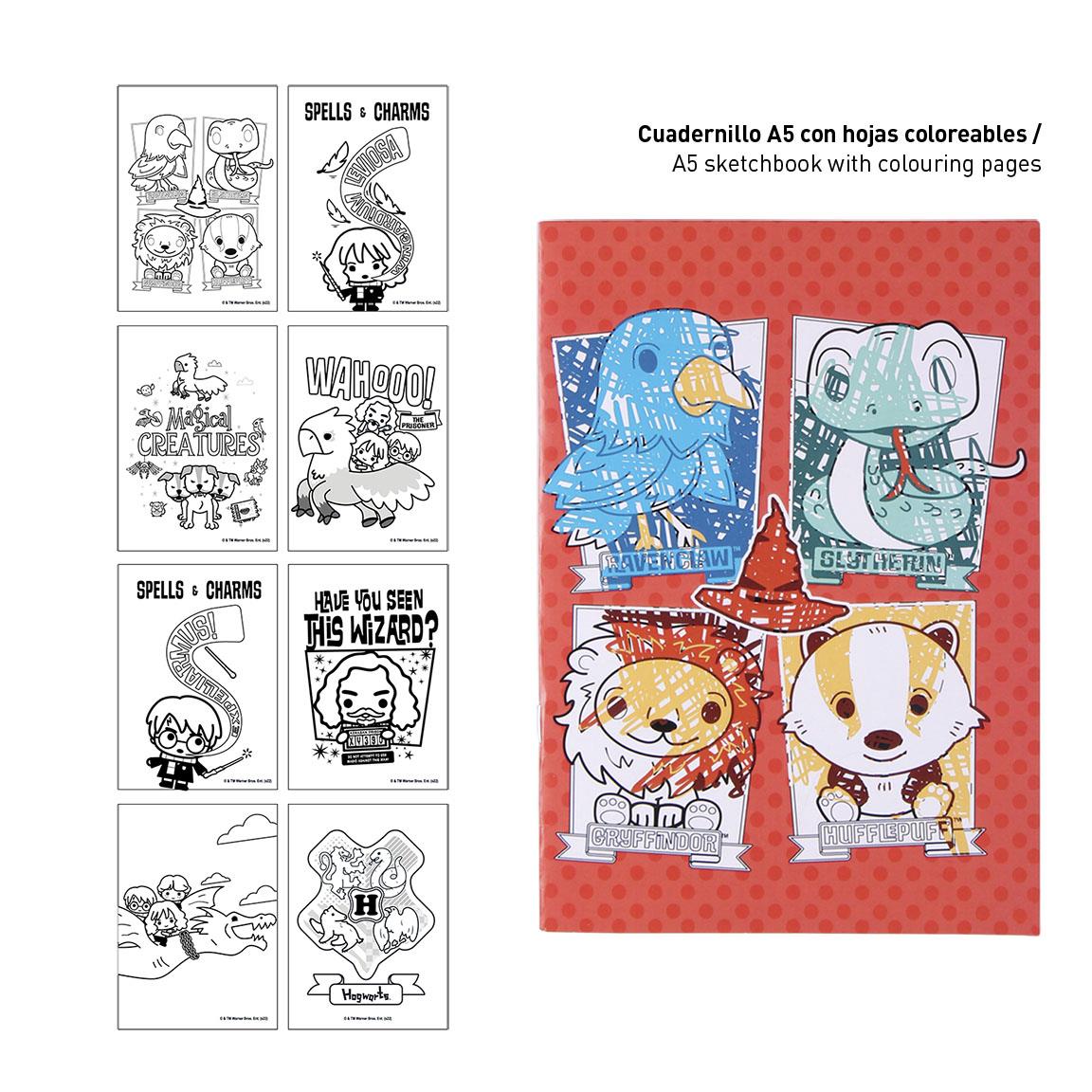 Set cartoleria da colorare Harry Potter