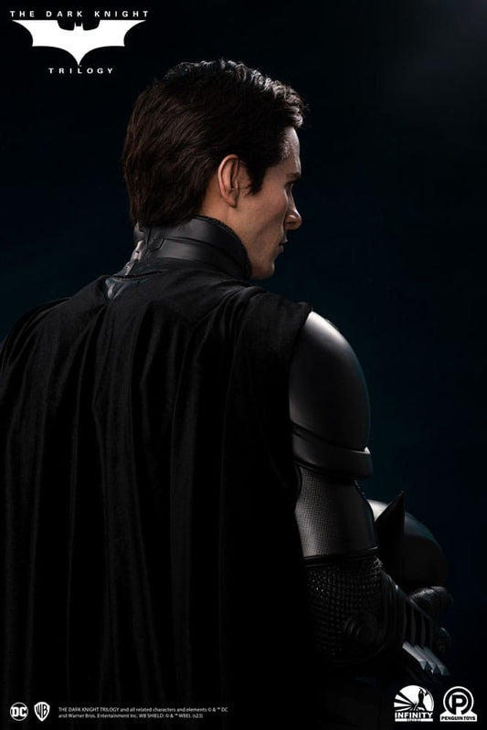 Busto 1:1 a grandezza naturale della trilogia del cavaliere oscuro di Batman (Christian Bale) 91 cm