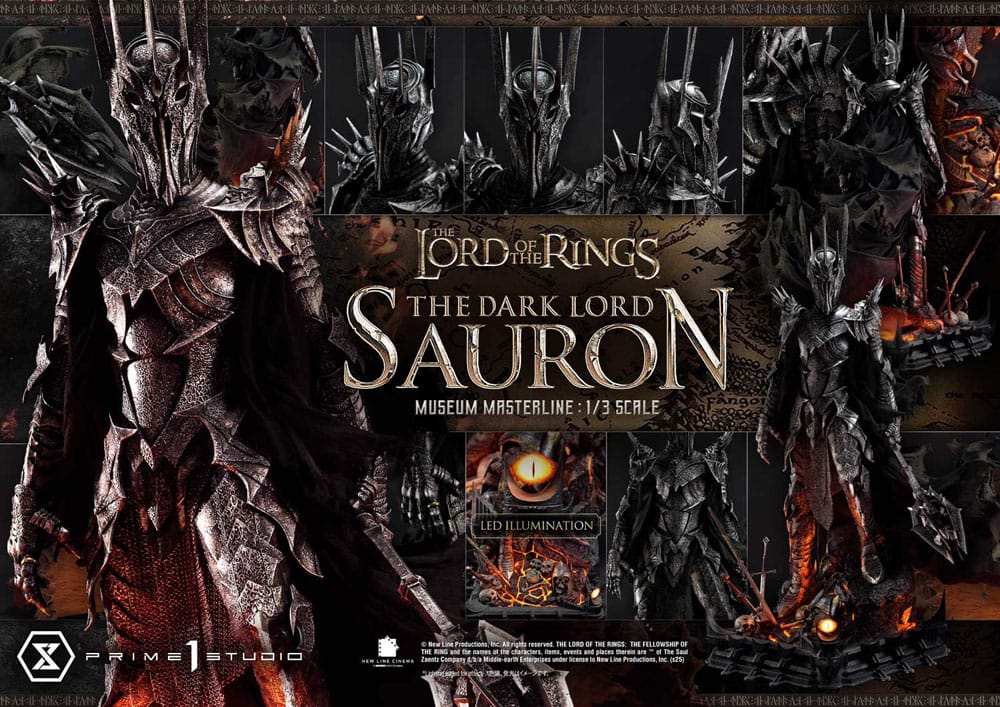 Replica 1:3 Lotr Il signore degli anelli Sauron Museum Edition Sauron Bonus Versione 117 cm
