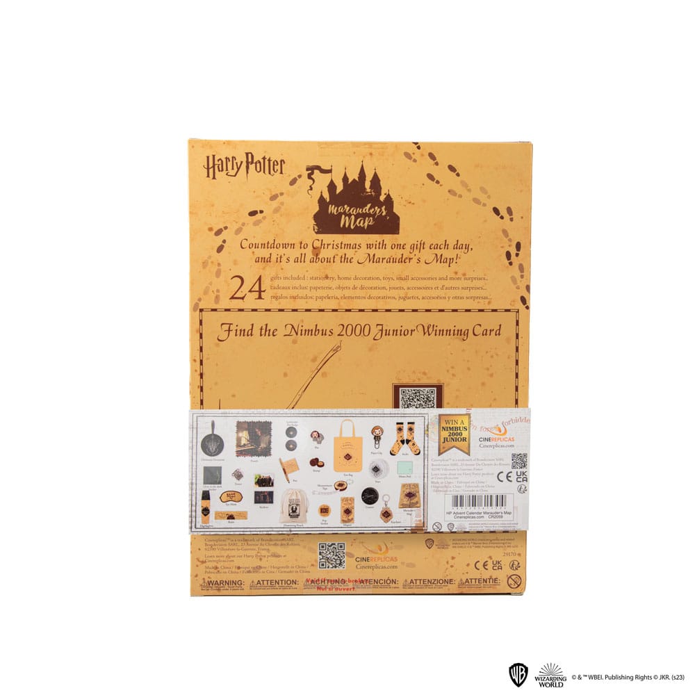 Calendario dell'avvento Mappa del Malandrino Harry Potter 2023