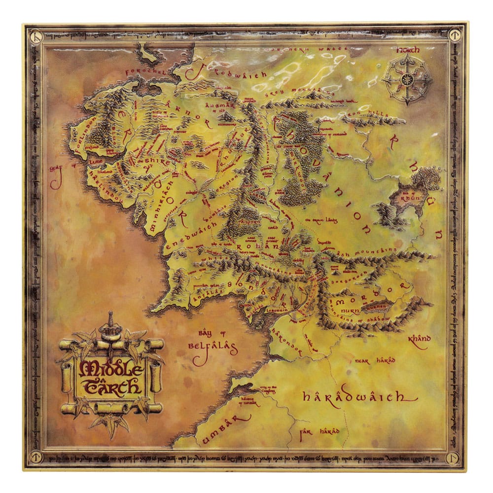 Mappa Lotr Il signore degli anelli Edizione Limitata