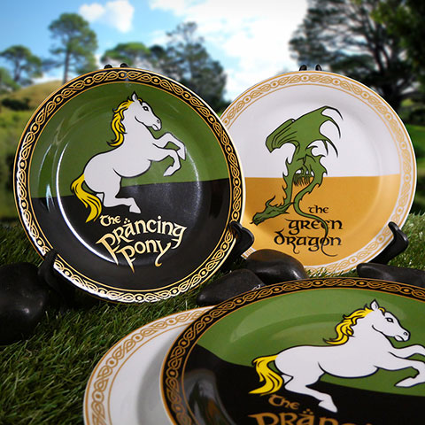 Set di 4 piatti La taverna Lotr Il signore degli anelli