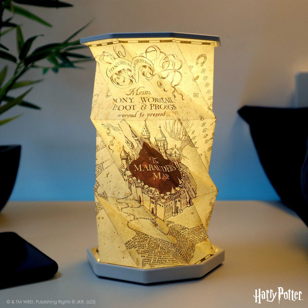 Lampada Harry Potter pieghevole Mappa del Malandrino