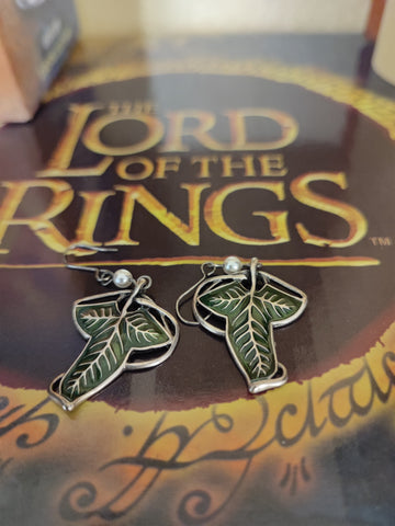 Orecchini Foglia di Lorien Compagnia dell'anello LOTR Il Signore degli Anelli