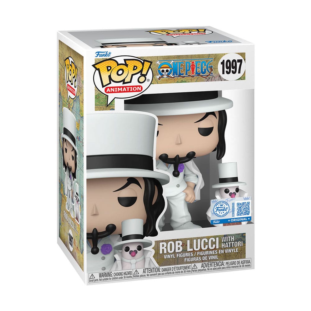 Pop One piece Funko Rob Lucci con Hattori