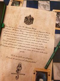 Lettera Hogwarts Personalizzata Serpeverde Harry Potter
