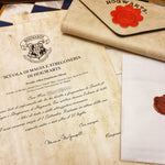 Lettera d'ammissione Hogwarts personalizzata Harry Potter