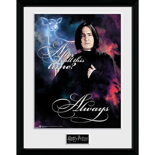 Quadro Severus Piton Serpeverde Harry Potter con cornice