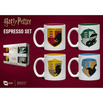 Set Harry Potter Tazze Caffè Case di Hogwarts