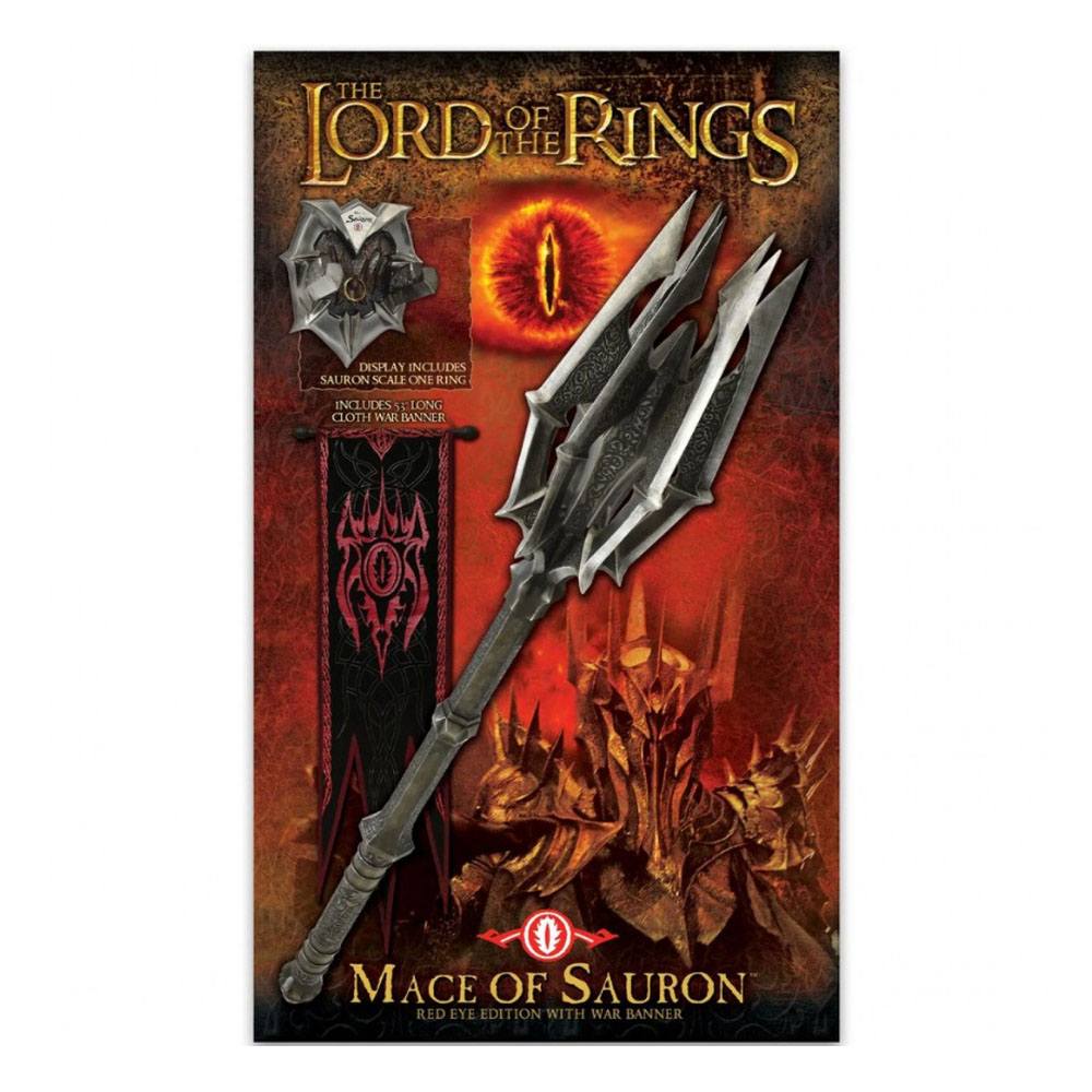 Replica 1/1 Mazza di Sauron con un anello United Cutlery Il Signore degli Anelli