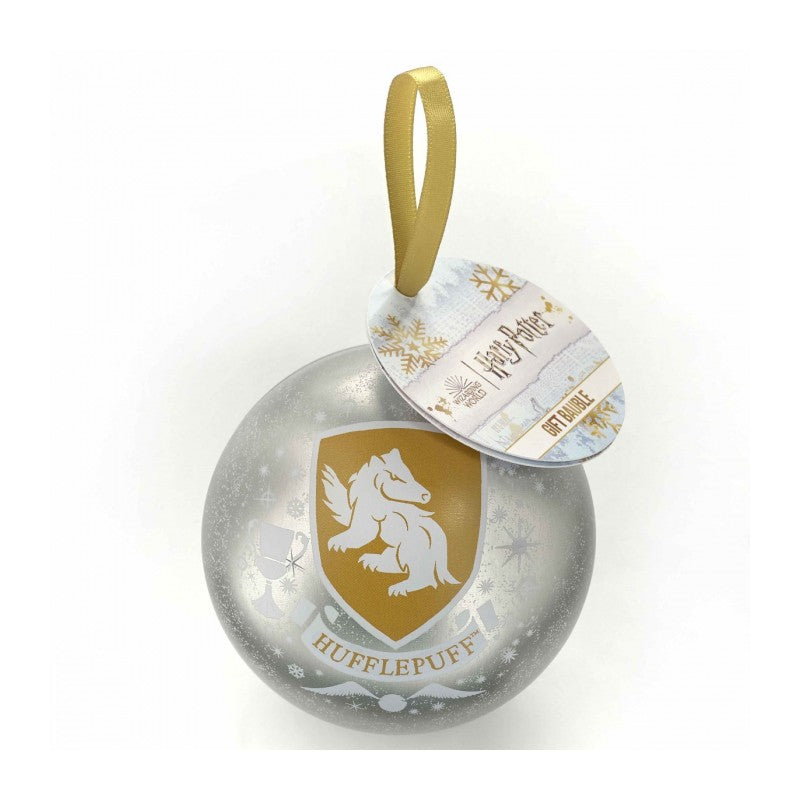 Pallina di Natale Harry Potter Argento Collana Tassorosso