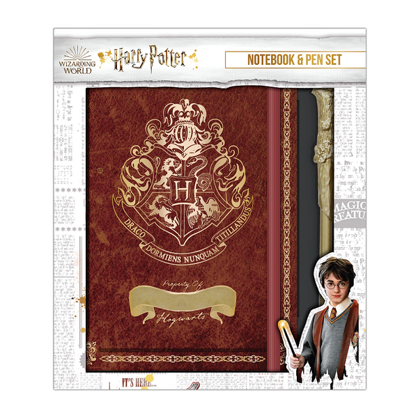 Set Agenda A5 Notebook Hogwarts + Penna Bacchetta