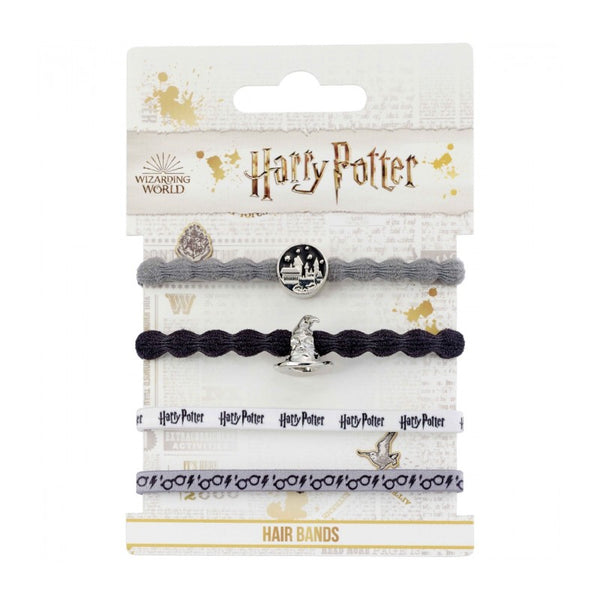 Set Elastici per capelli Harry Potter Hogwarts e Cappello Parlante