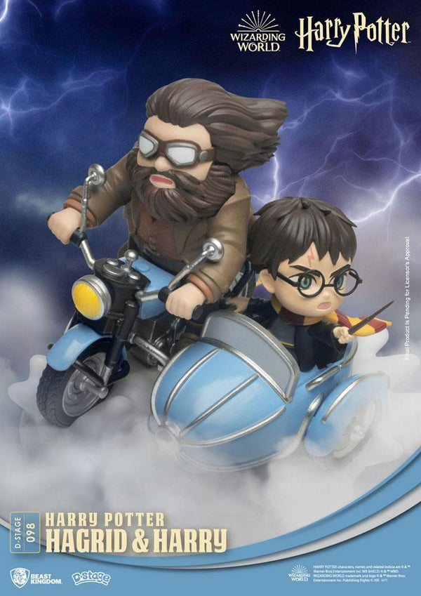 Diorama Harry Potter in moto con Hagrid